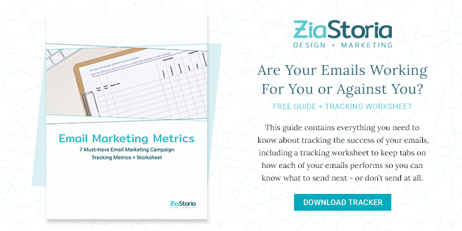 Email Marketing Metrics Guide + Tracking Worksheet | ZiaStoria